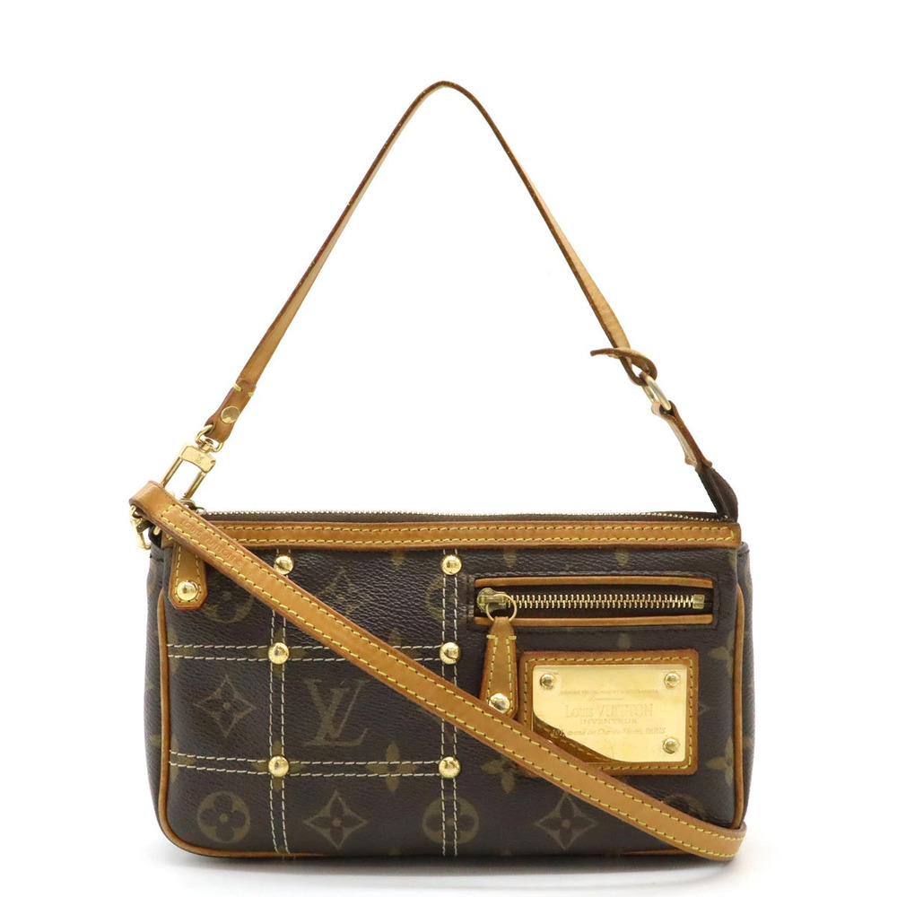 LOUIS VUITTON Monogram Rivet Pochette Accessoires Shoulder Bag Accessory Pouch